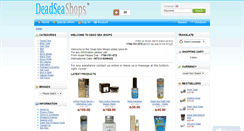Desktop Screenshot of deadseashops.com